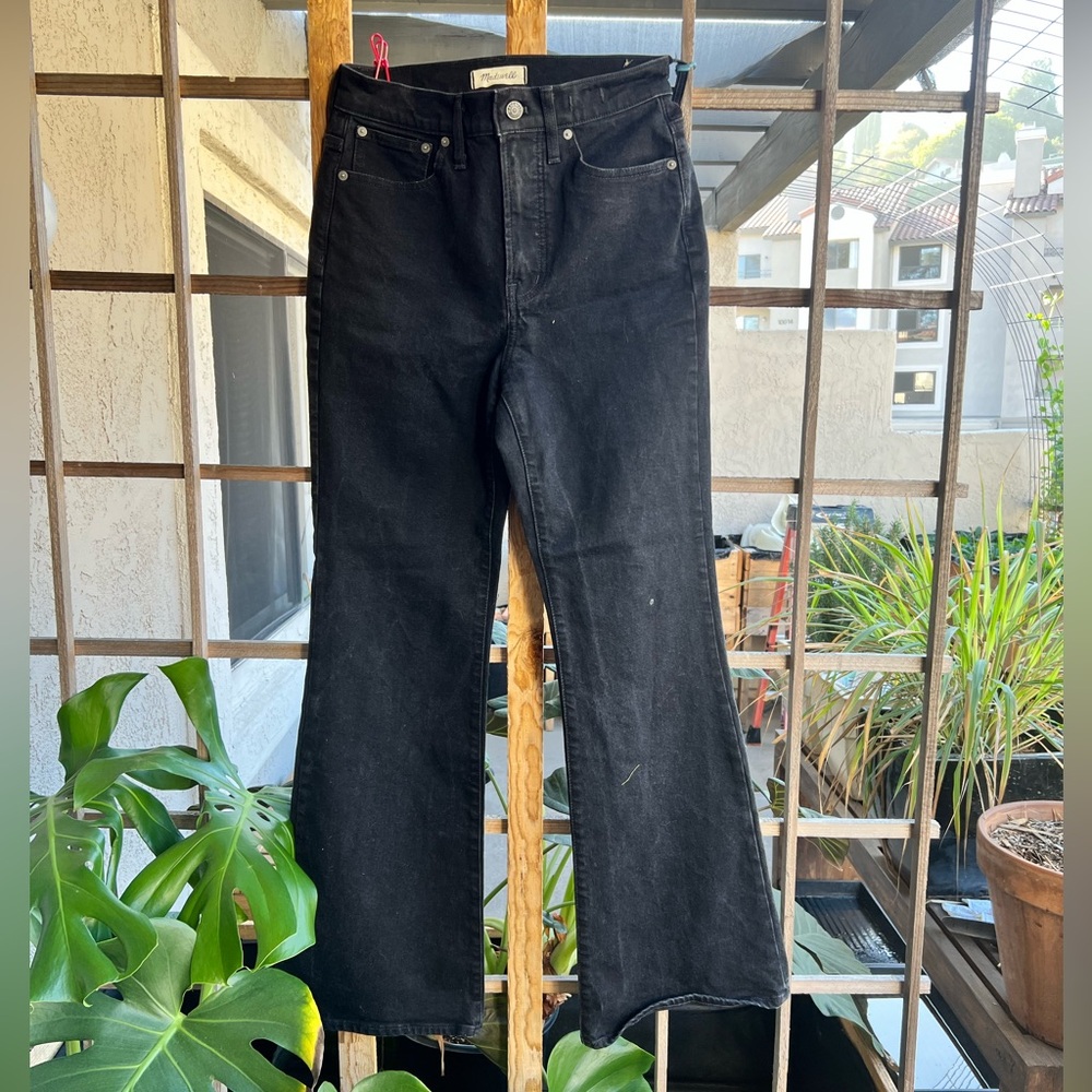 Madewell black flare jeans - size 27 waist